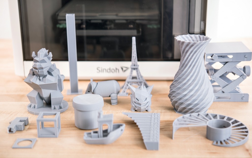 sindoh 3dwox dp201 - the set of prints from the sindoh dp201. this model only prints in...