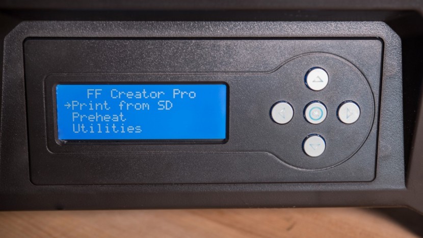 flashforge creator pro - the creator pro has a simple screen and the ability to print from an...
