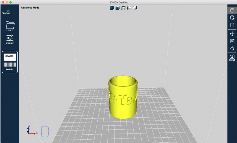 sindoh 3dwox dp201 - the recommended proprietary slicer for the sindoh.