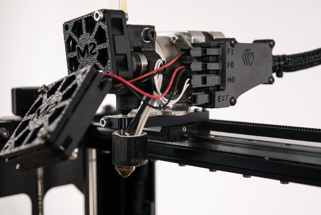 makergear m2 - the makergear had a single layer cooling fan.