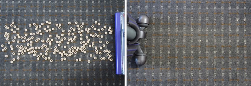 dyson ball animal 2 - this vacuum actually collected the cheerios, rather than just...