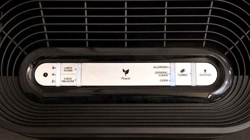 honeywell true hepa allergen remover - the honeywell's control panel.