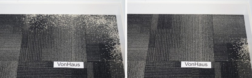 vonhaus 600w 2-in-1 - the vonhaus did an excellent job at cleaning along edges.