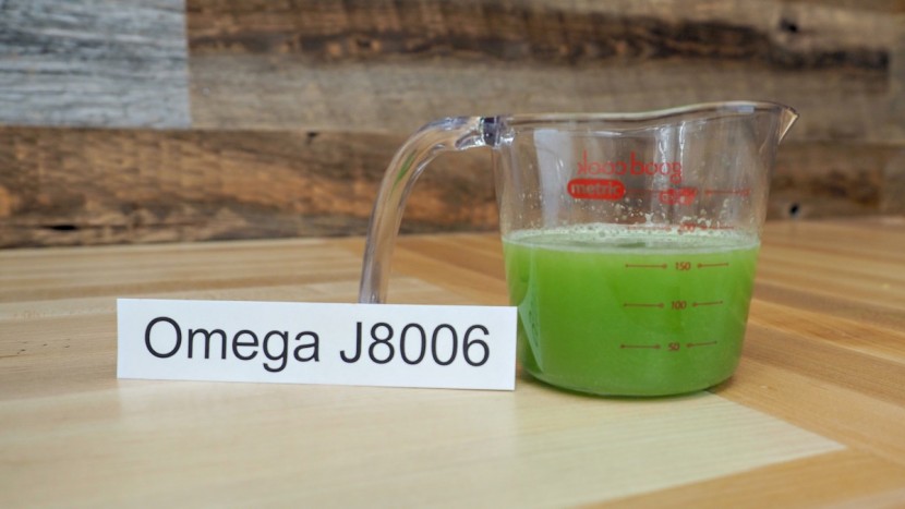 omega j8006 nutrition center - the omega did a fantastic job of juicing celery.