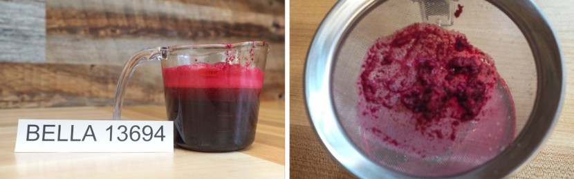 bella 13694 - the bella produced and average yield and amount of pulp for beets;...