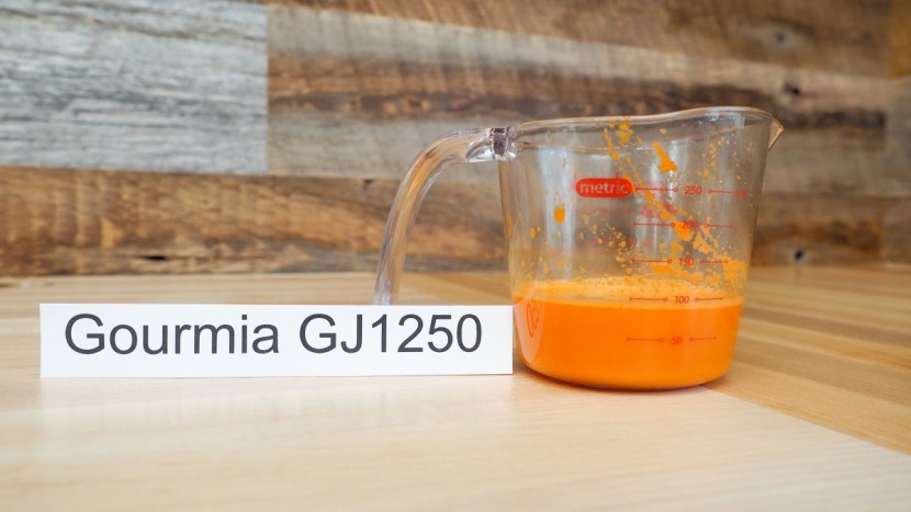 gourmia gj1250 - the gourmia produced a low yield of carrot juice.