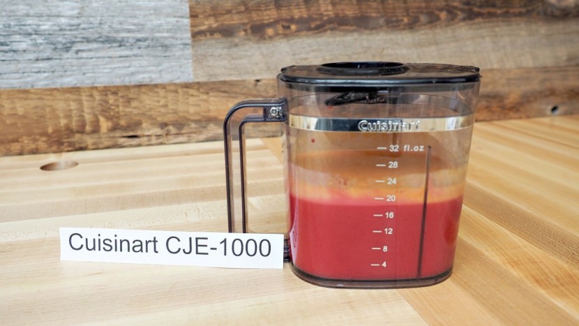 the cuisinart produced some very tasty juice.