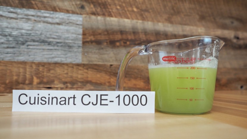 cuisinart juice extractor - the cuisinart had a high yield of cucumber juice with relatively low...