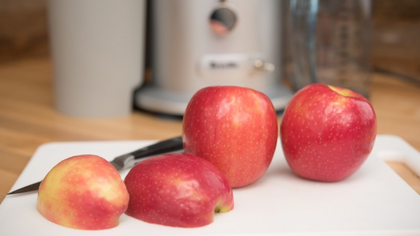 juicer - apples ready to be juiced! some models take more food prep than...