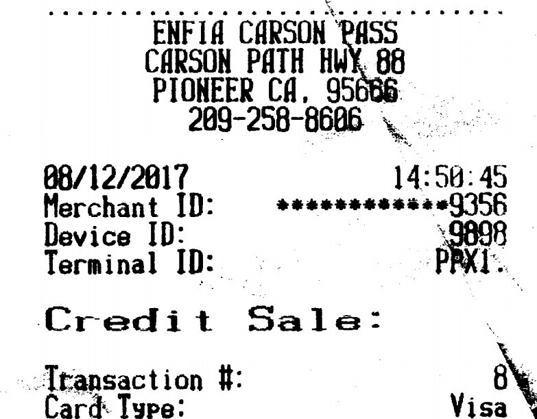 brother ds-620 mobile - the ds-620 tend to make receipts look smudgy, but readable.
