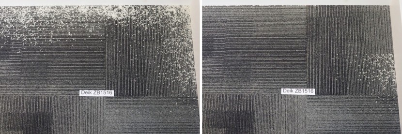 deik zb1516 - the deik does better at cleaning head on into a wall.