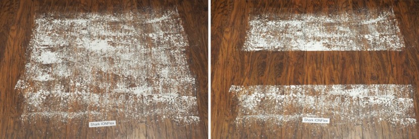 shark ionflex - the ionflex can extract most of the flour stuck in the cracks in...