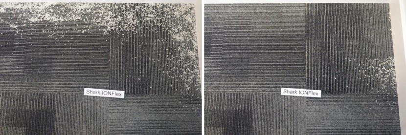 shark ionflex - the shark cleans along edges better when moving along the wall...