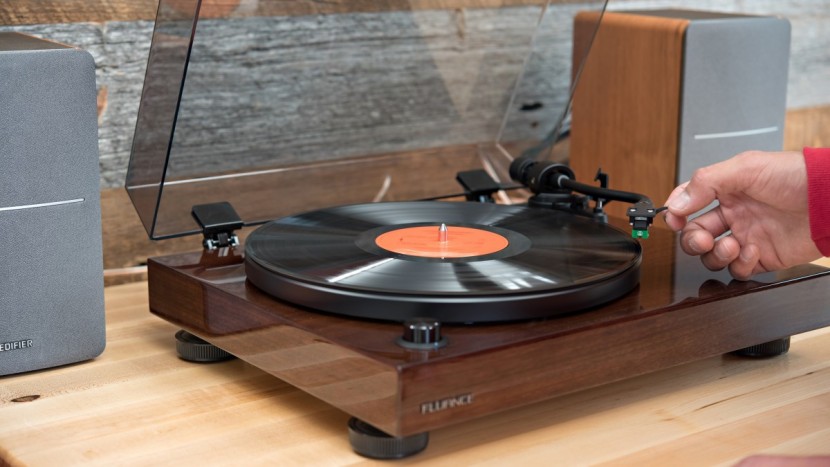 turntable - there is a lot of musical information hidden in those grooves.