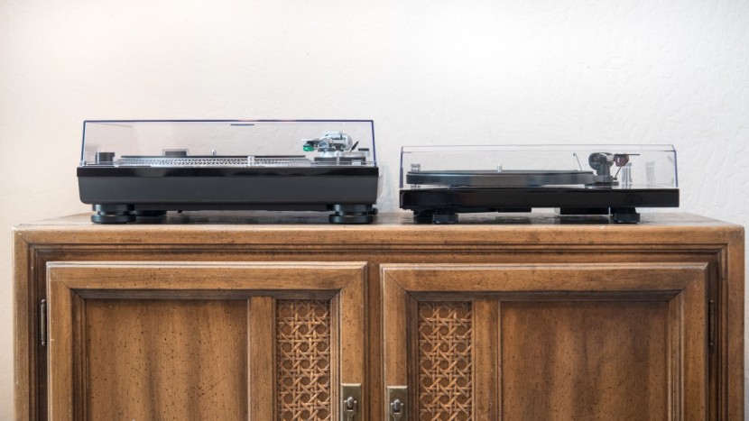 turntable - all lined up for a side-by-side sound quality comparison.