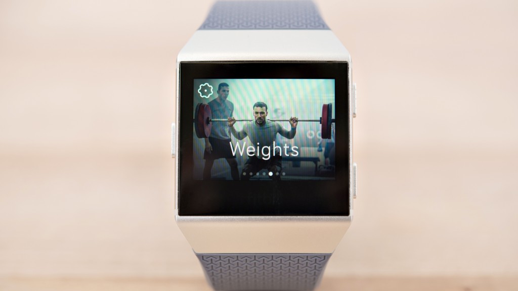 fitbit ionic - the ionic has many preset workout options.