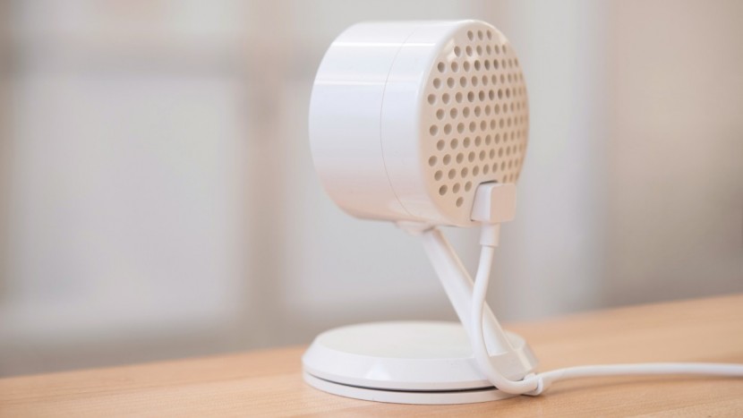 amazon cloud cam - the cloud cam's speaker is on the back of the unit, so depending on...