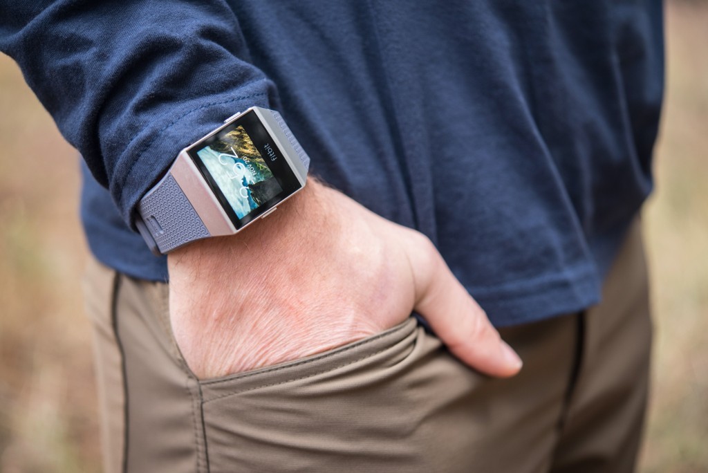 fitbit ionic - the ionic has a brilliant display, but can be hard to read in direct...