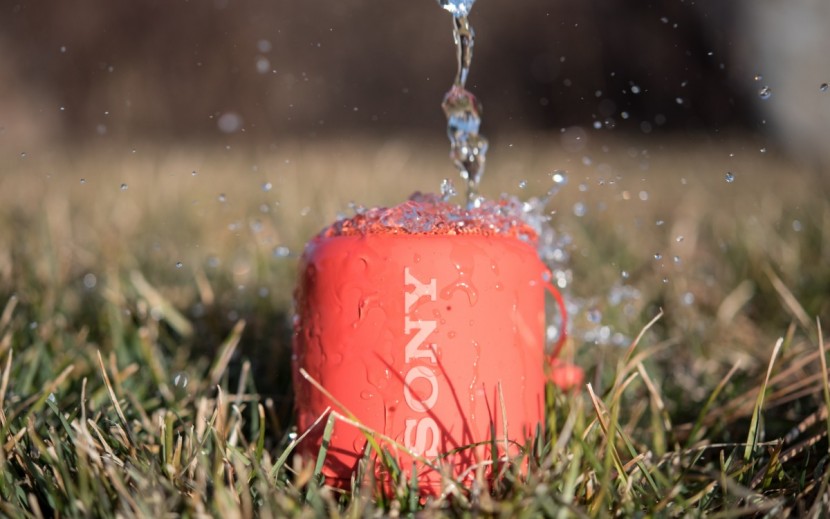 sony xb10 - the xb10 is ipx5 water resistant.