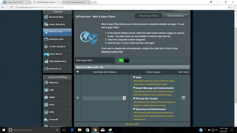 asus rt-ac88u wireless-ac3100 - one of the ways to set up parental controls on the rt-ac88u is by...