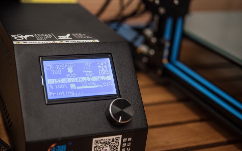 creality 3d cr-10s - the display is easy to read and shows you a progress bar while...
