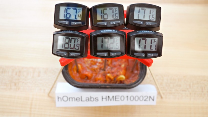 homelabs hme010002n - the lasagna was heated evenly across all the zones.