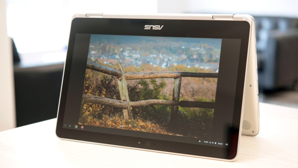 chromebook - large, hd displays, like the one on the asus flip c302ca pictured...
