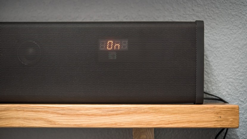 zvox sb500 - the zvox has quite powerful bass and good overall sound.