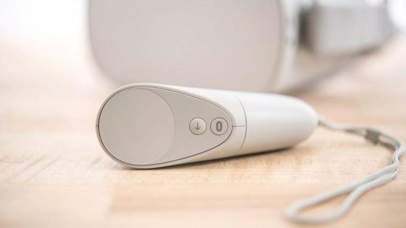 oculus go - the go remote was quite comfortable to hold and can be set for right...