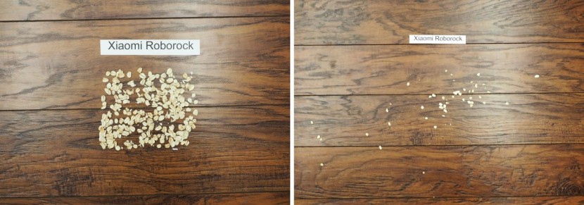 roborock s5 - this robot had a less than stellar performance at picking up oats.