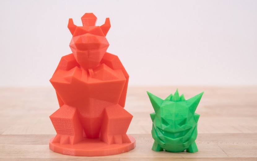 monoprice select mini v2 - some of the finer details were lost, but the faces were quite smooth...