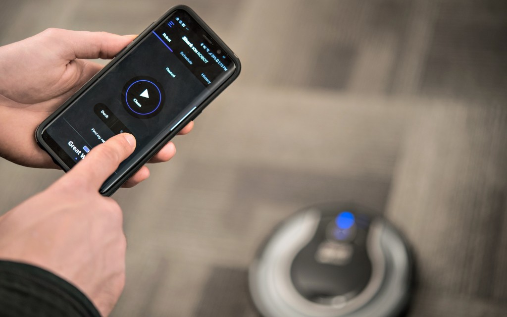 shark ion robot 750 - the 750 shark robot utilizes an app for added functionality.