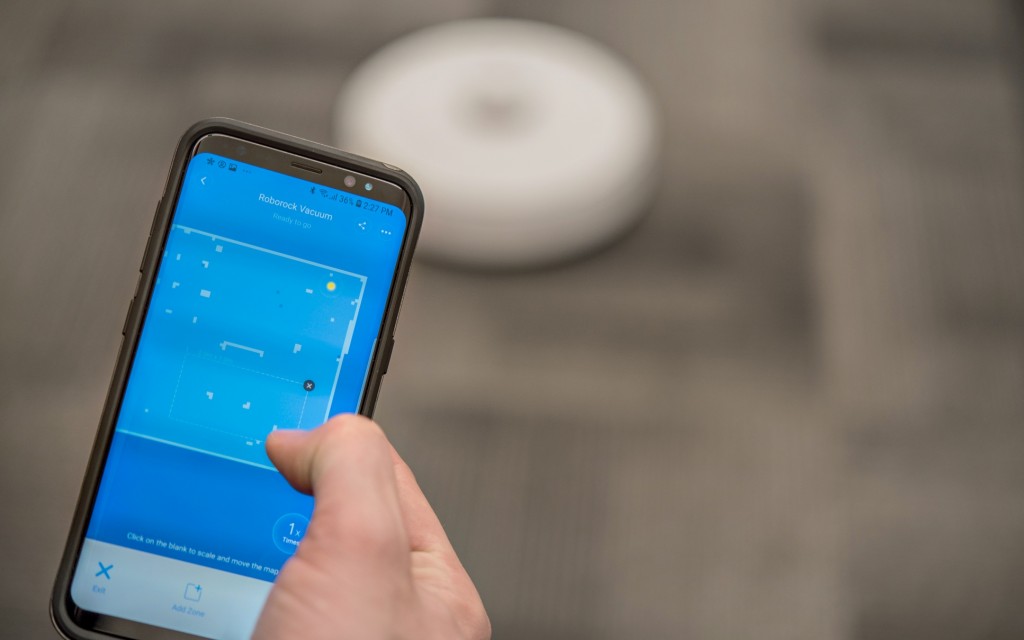 roborock s5 - the spot clean function through the app on the roborock is our...