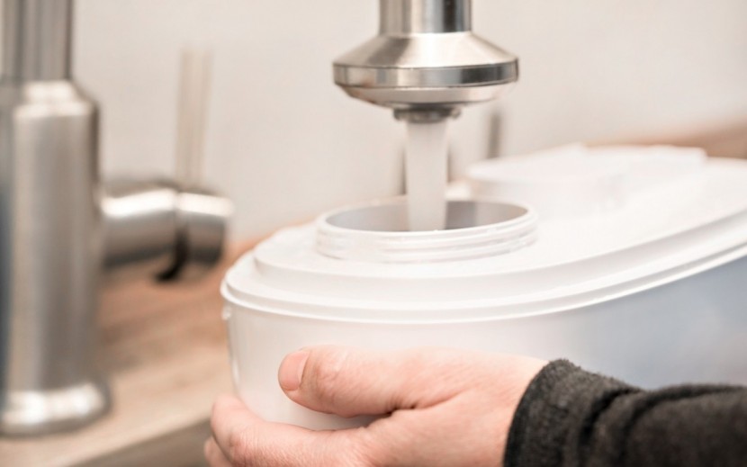 everlasting comfort ultrasonic - tha water tank opening is large enough for most to get in there and...