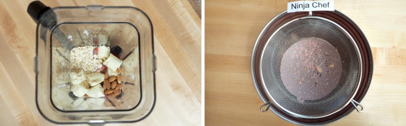 ninja chef high-speed blender - filtering the fruit and oat smoothie removed any residual seedy taste.