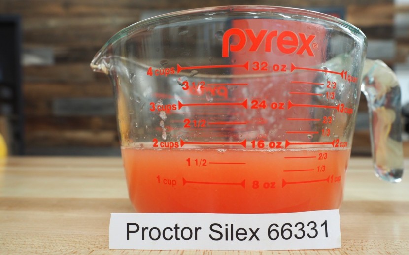 juicer - the 66331 again claimed the top spot in our grapefruit juice yield...