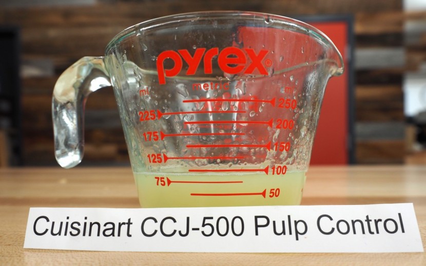 juicer - the ccj-500 had the lowest lime juice yield of the entire group.