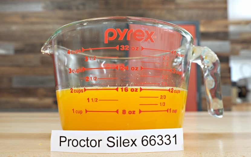 the proctor silex yielded the most orange juice out of the group.