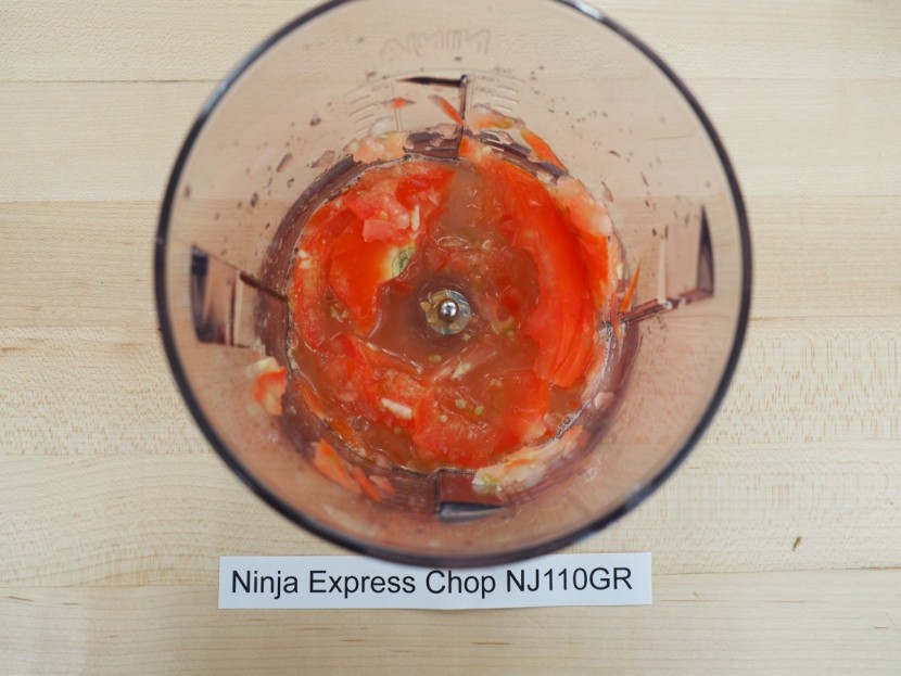 the ninja pureed the tomatoes, rather than chopping them.