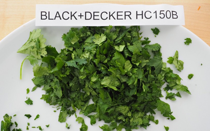 food processor - the black+decker never really chopped the cilantro, merely spinning...