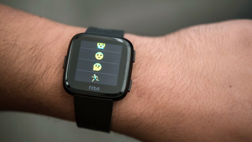 fitbit versa - some of the preset fitness-themed emojis on the versa.