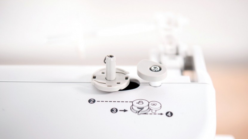 brother xr9550prw - this machine quickly and easily winds a very uniform bobbin.