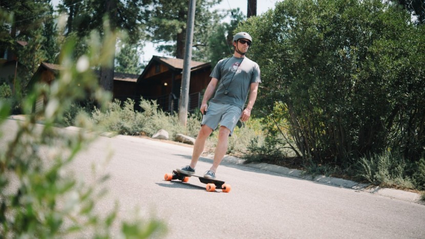 boosted plus - this board is one of our first choices for quick trips around town.