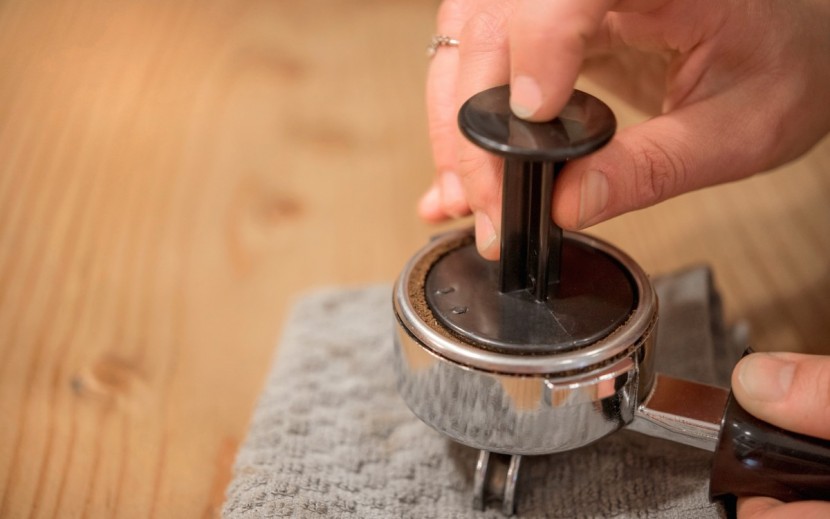 gaggia classic - frustratingly, the included tamp is smaller than the portafilter.