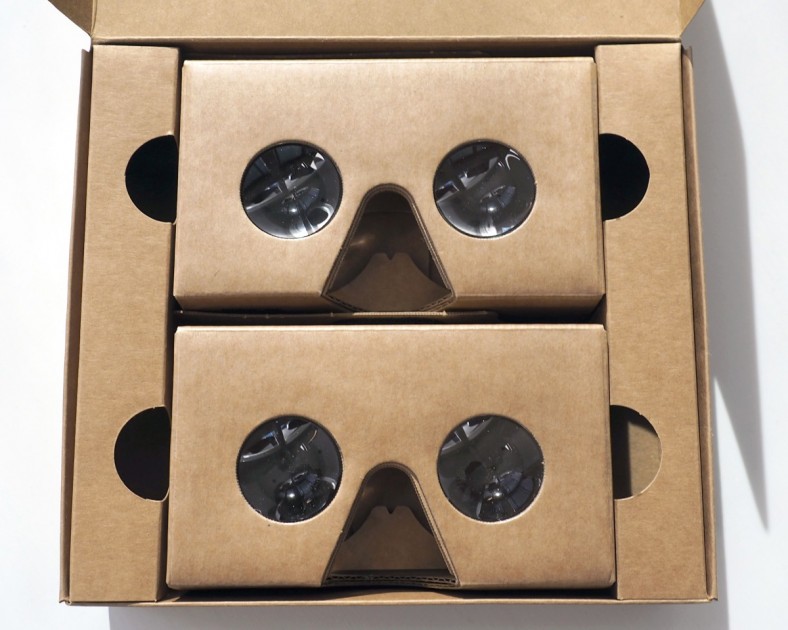 google cardboard - as its name implies, it is actually made out of cardboard.