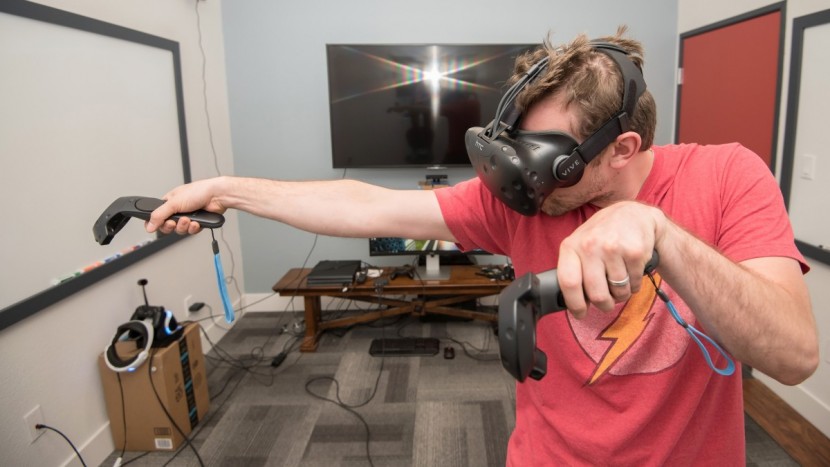 htc vive - it may look strange on the outside, but inside the awkward movements...