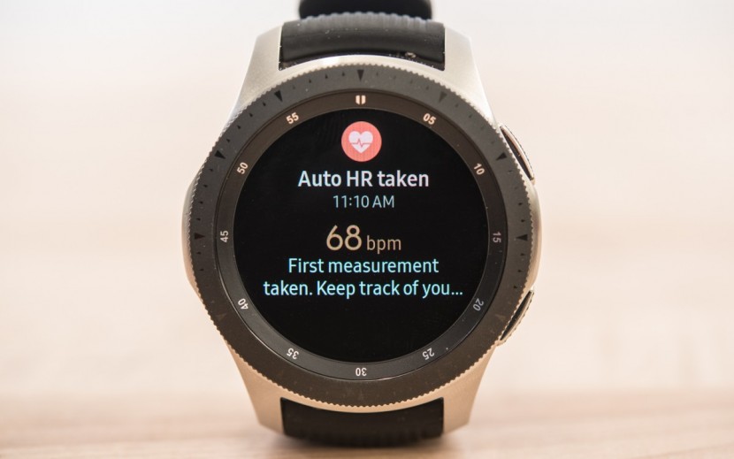 samsung galaxy watch - it also matches up quite well with our control chest strap hr monitor.