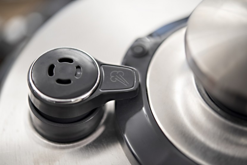 the breville's pressure valve can be opened automatically, or by...