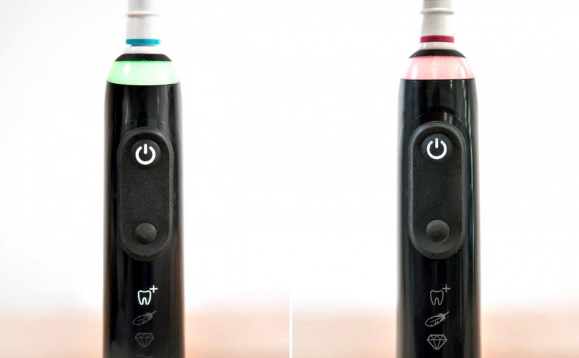 oral-b genius pro 8000 - the light indicates if you are brushing too hard.