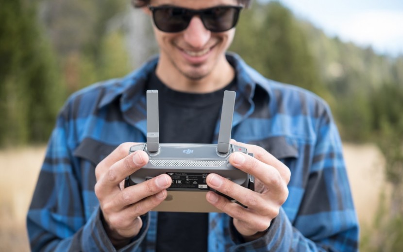 dji mavic 2 pro - the controller provides a nice, tactile flying experience, while...